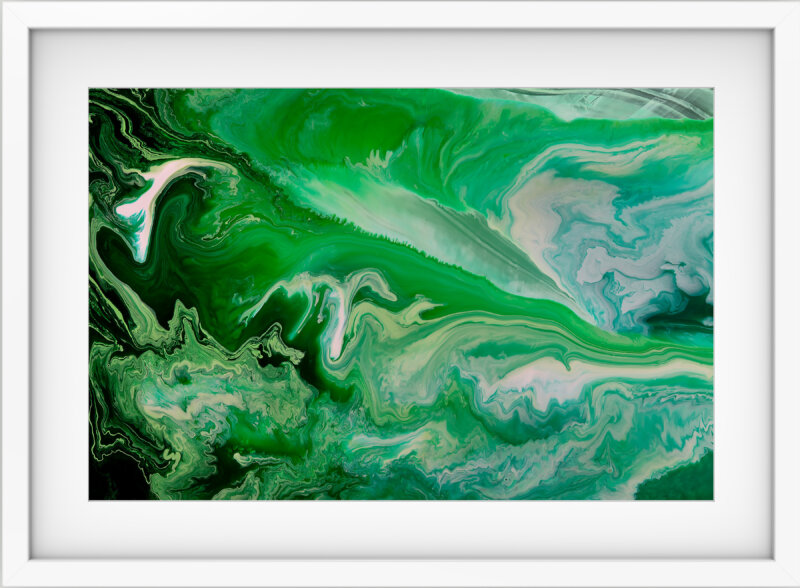 The Jade Wave #1 - White Frame