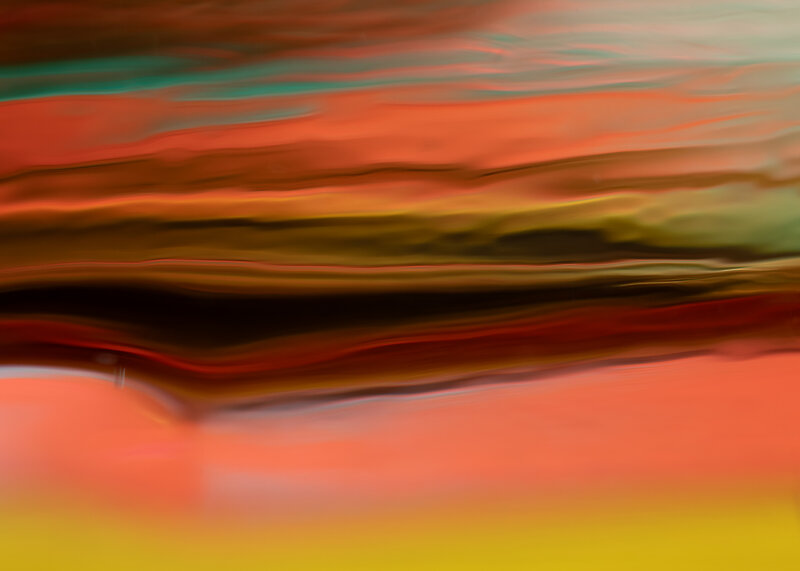 Sunset Series in Glass - Somewhere in the Desert Monsoonal Sky