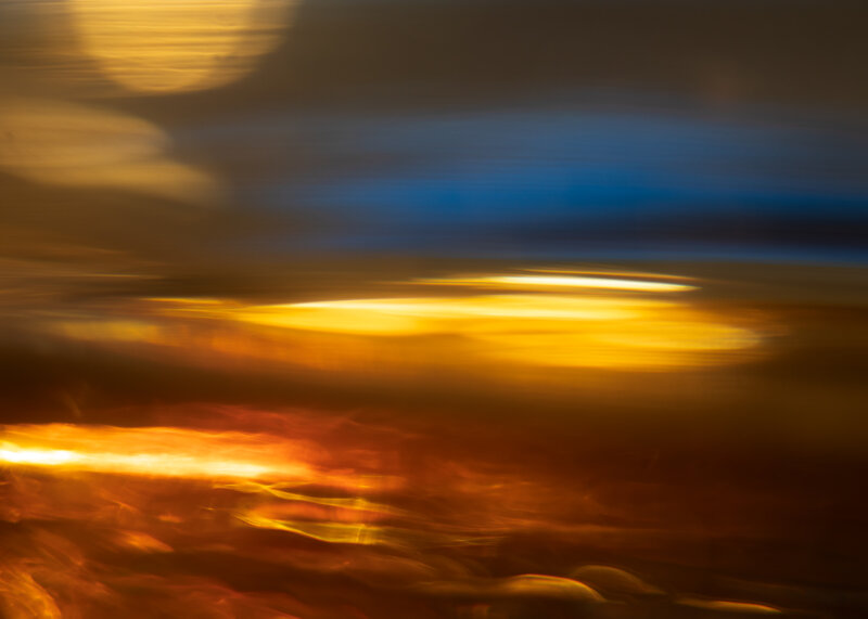 Sunset Series in Glass - Somewhere in the Sky Over Two Cities