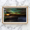 Sunset Series in Glass - Unknown Harbor and DIstant City